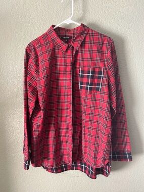 Madewell Red Plaid Button-Down Shirt
